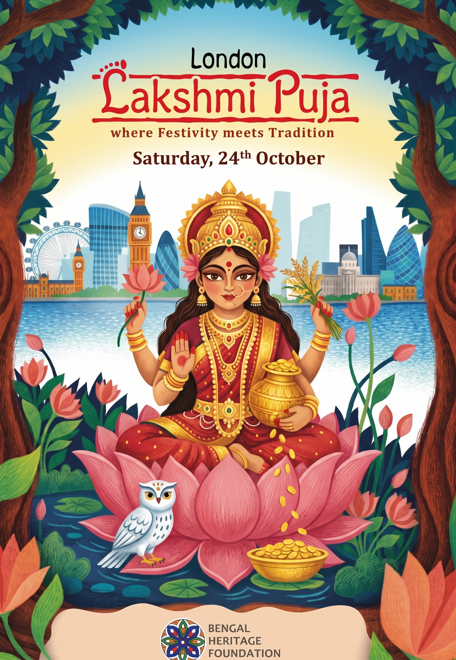 Lakshmi Pujo 2026 Poster